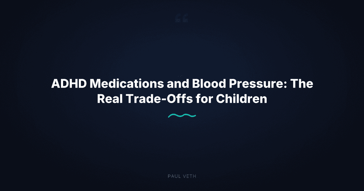 How ADHD Medications Affect Blood Pressure in Children