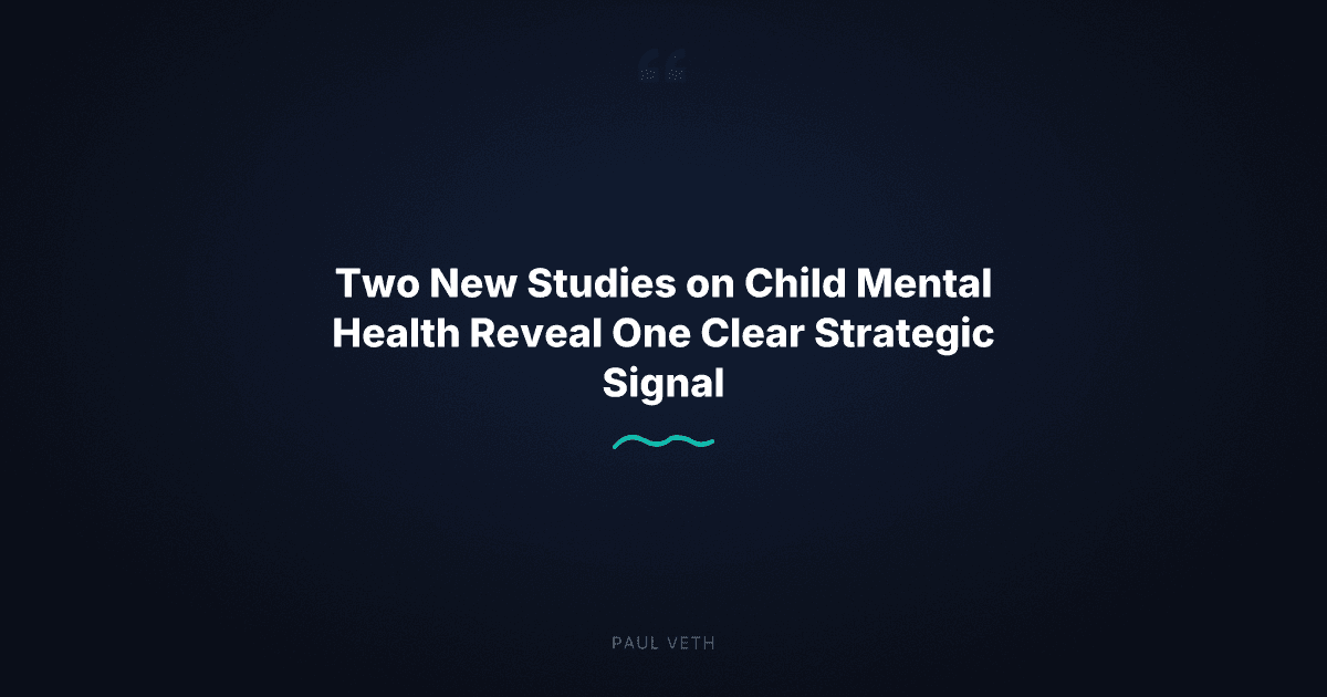 Child Mental Health Research: What Two New Studies Signal