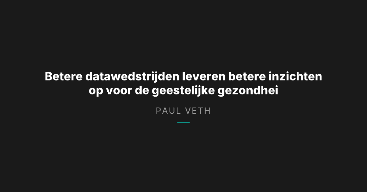 Onderzoek toont aan hoe datawedstrijden de geestelijke gezondheidszorg voor kinderen vooruit kunnen helpen