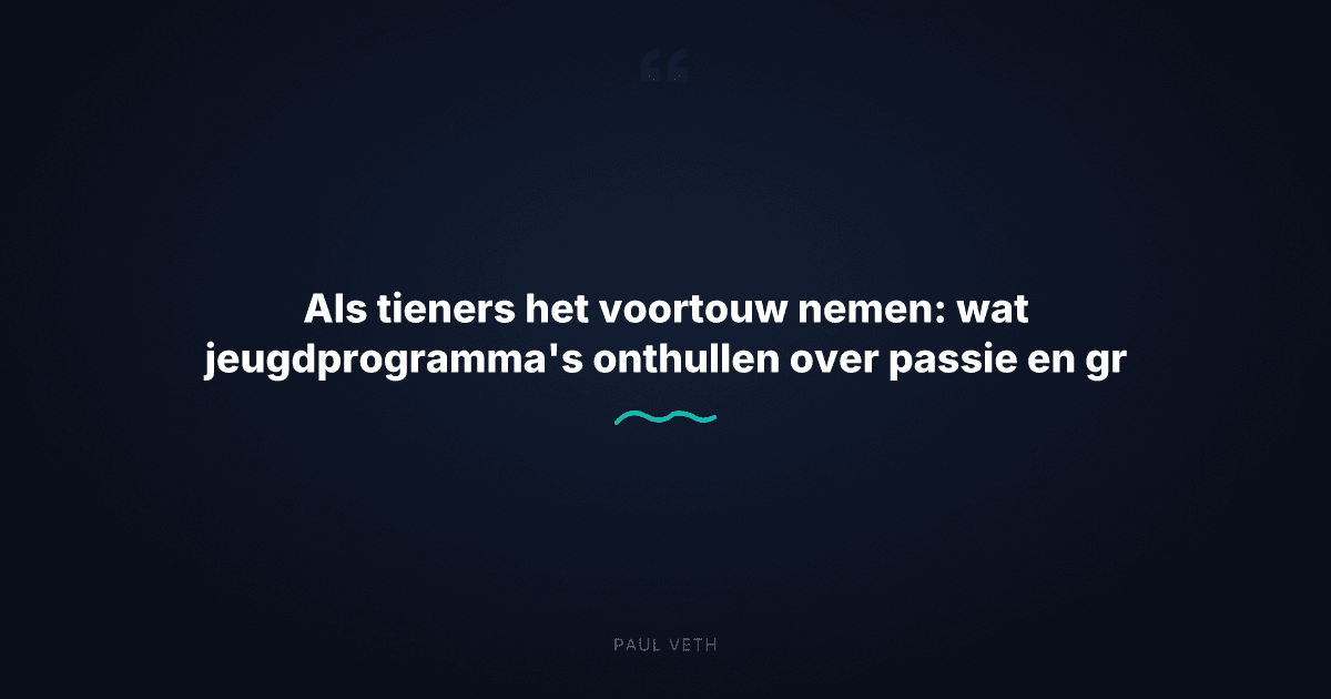 Mentale gezondheid bij tieners: leerlingen ontdekken hun richting via leeftijdsgenoten