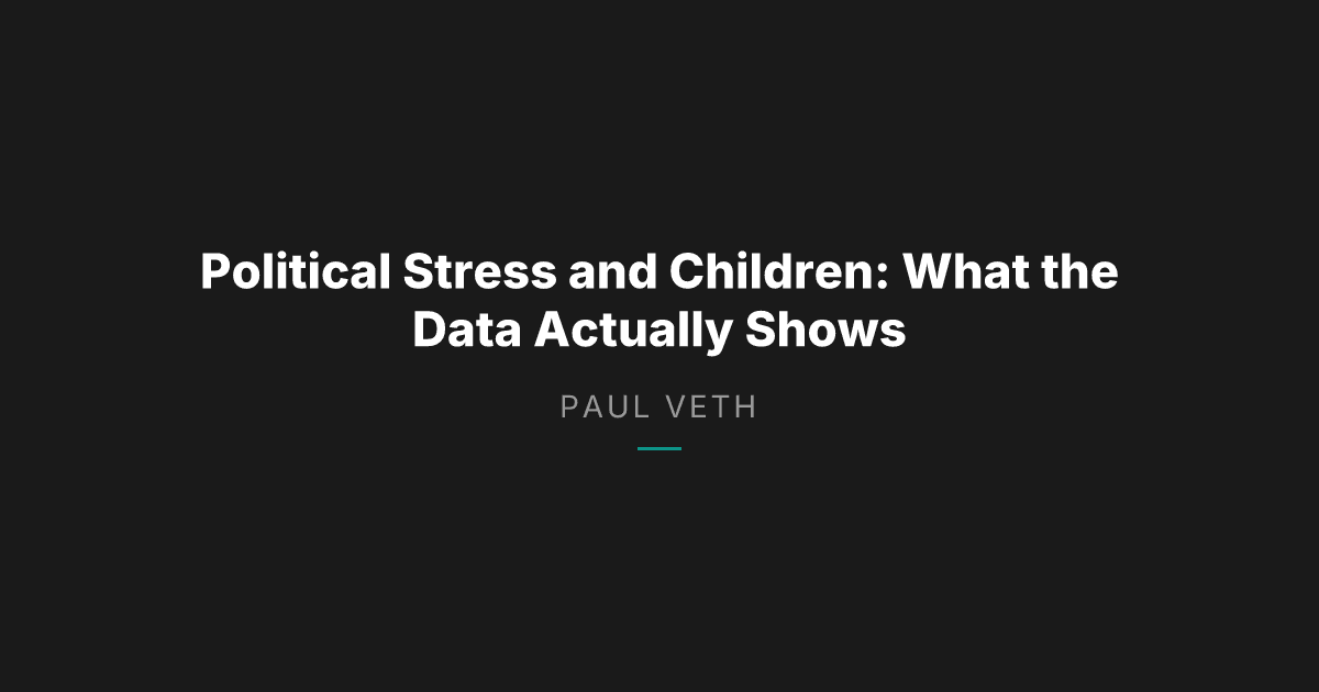 How Political Stress Is Quietly Reshaping Youth Mental Health