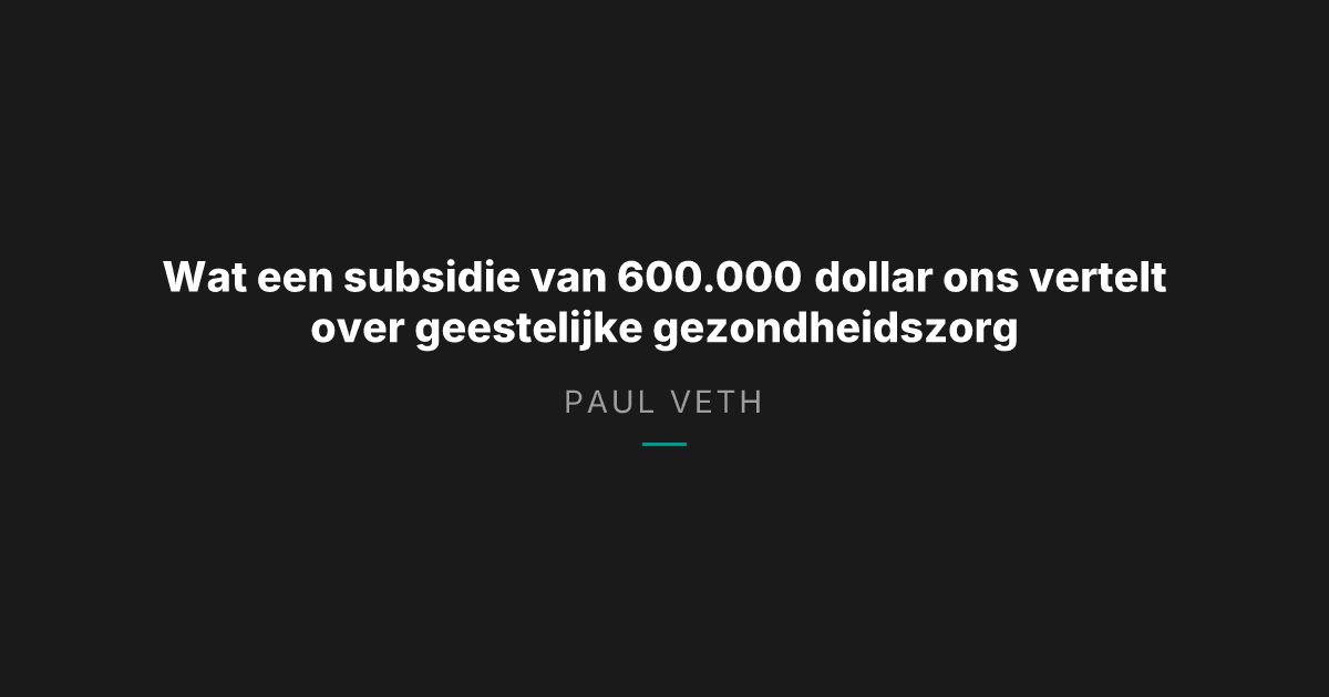 Zo werkt financiering van geestelijke gezondheid voor kinderen